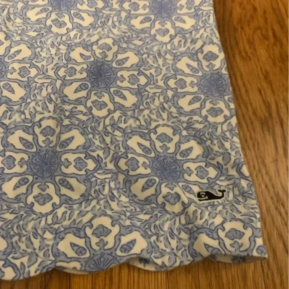 Vineyard Vines Girls Blue White Shift Dress Pima Cotton Preppy Size Small - Picture 3 of 9